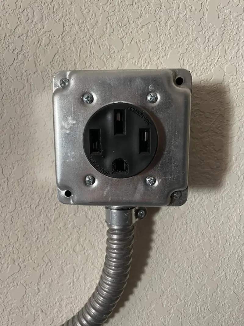 NEMA 14-50 outlet installed for Electrical Panel Upgrade in Shakopee